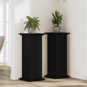 Pflanzenständer Schwarz Eichen-Optik 80cm