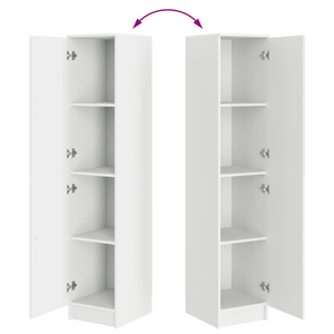 Highboard Weiß 35x39x168 cm