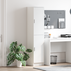 Highboard Weiß 35x39x168 cm