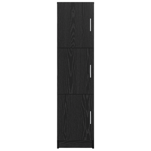 Schwarzes Highboard Eichenoptik, 122,5 cm