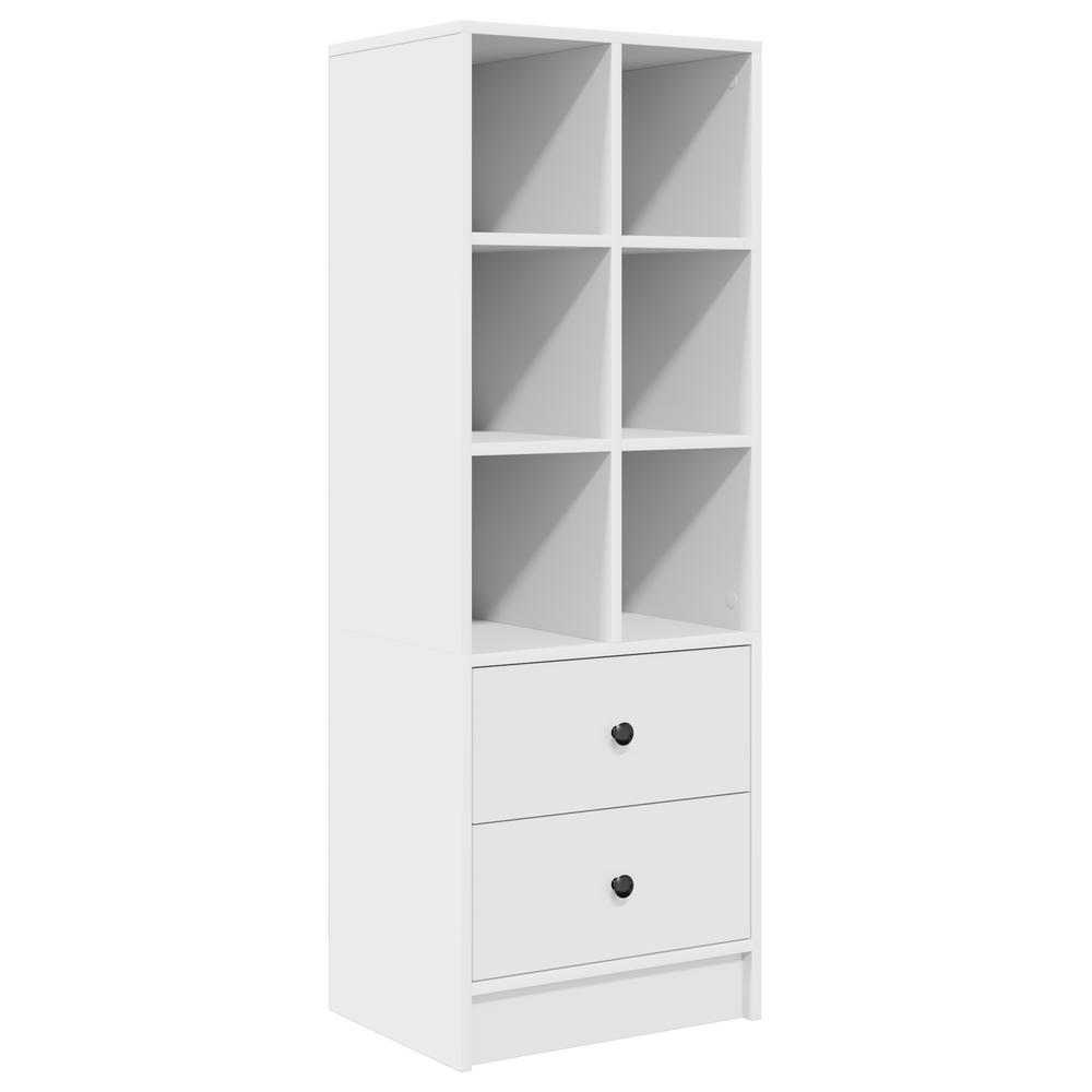 Weißes Highboard mit Schubladen, 127 cm