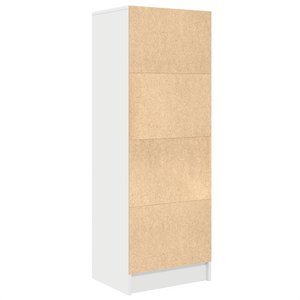 vidaXL Buffet haut avec tiroirs Blanc 45,5 x 34 x 127 cm