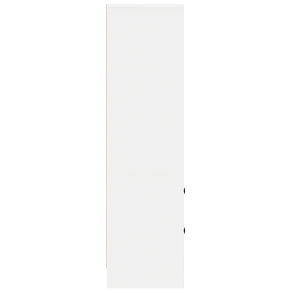 vidaXL Buffet haut avec tiroirs Blanc 45,5 x 34 x 127 cm