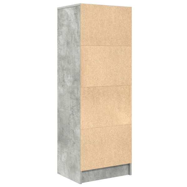 vidaXL Highboard avec tiroirs Gris Béton 45,5 x 34 x 127 cm