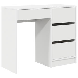Schreibtisch Weiß mit Stauraum 90cm
