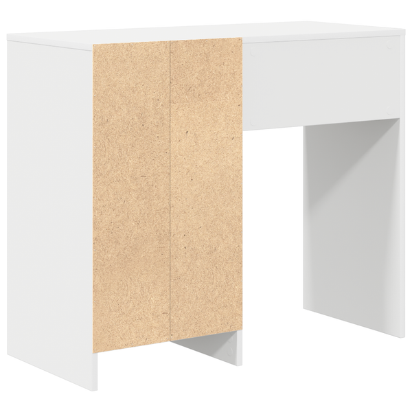 Schreibtisch Weiß mit Stauraum 90cm