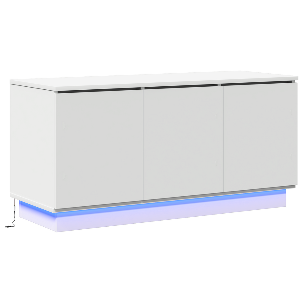Weißer TV-Schrank 100 cm mit LED