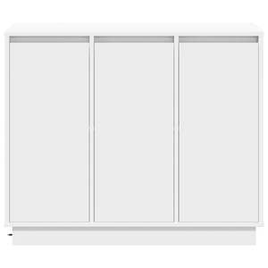 vidaXL Buffet LED blanc 90 x 32 x 75 cm en bois d'ingénierie