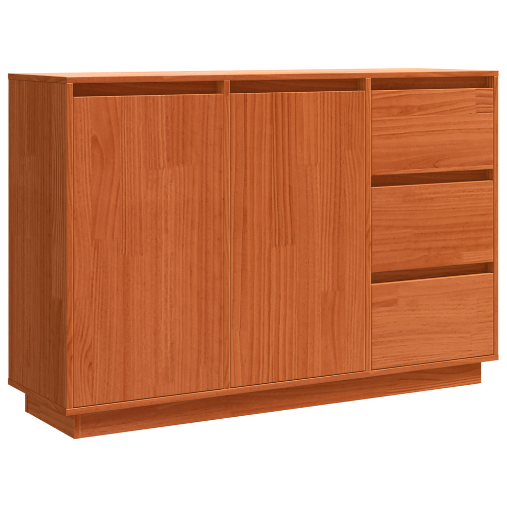 vidaXL Sideboard with Drawers Brown Oak-Look 111 x 34 x 75 cm