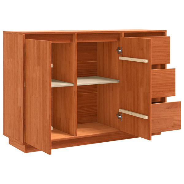 Sideboard Braun Eichen-Optik 111 cm
