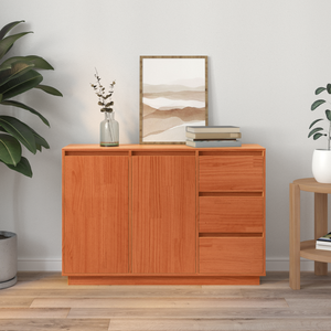Sideboard Braun Eichen-Optik 111 cm