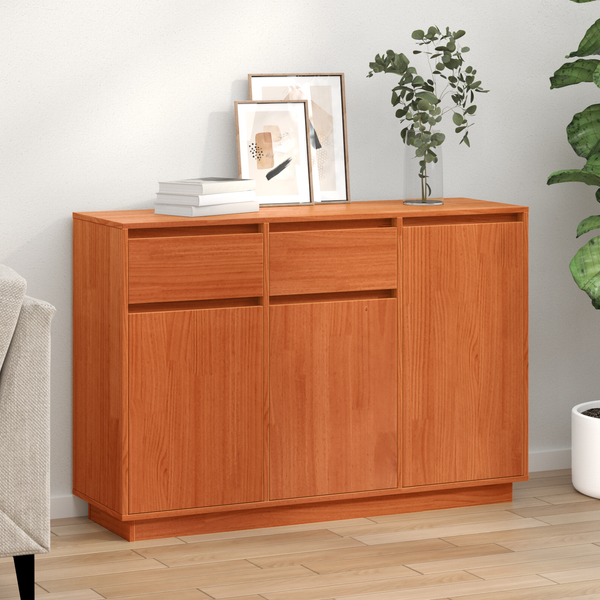 Sideboard Wachsbraun Kiefer Massivholz 110cm