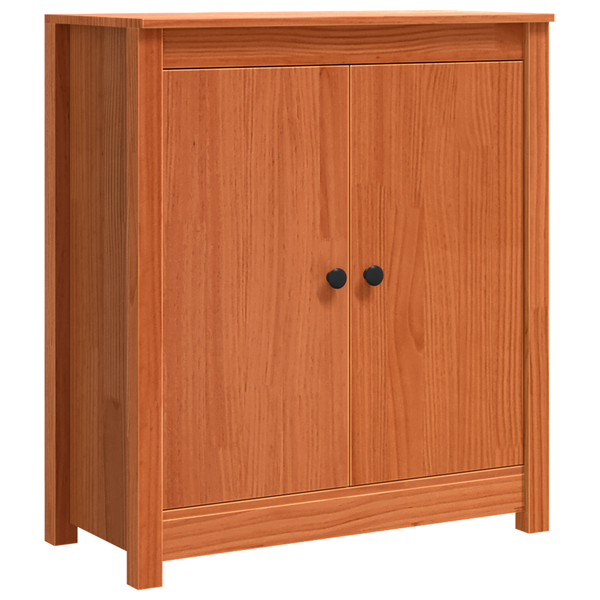 Sideboard Wachsbraun 70x35x80cm Kiefer Massivholz