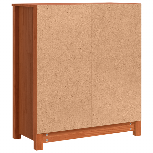 Sideboard Wachsbraun 70x35x80cm Kiefer Massivholz