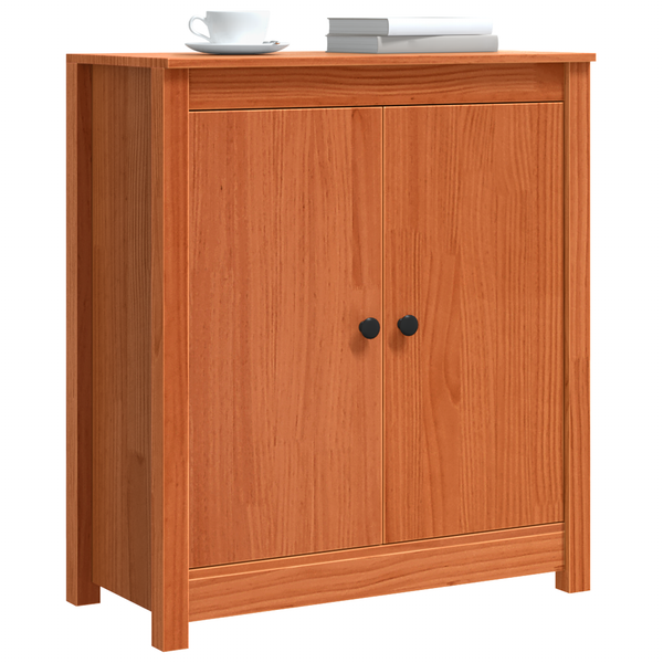 Sideboard Wachsbraun 70x35x80cm Kiefer Massivholz