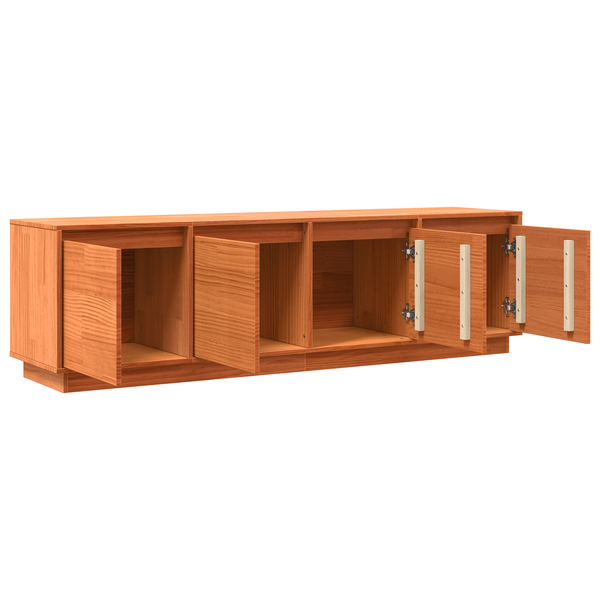 vidaXL Meuble TV marron 156 x 37 x 45 cm bois d'ingénierie