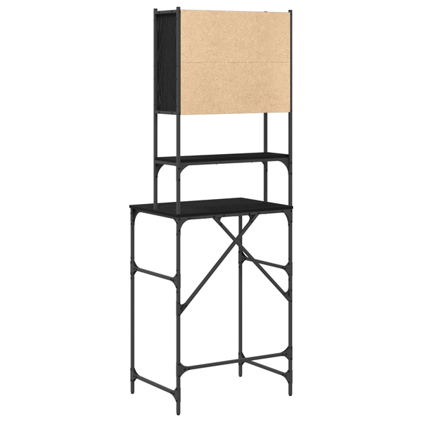 Waschmaschinenschrank Schwarz 68x48,5x194cm