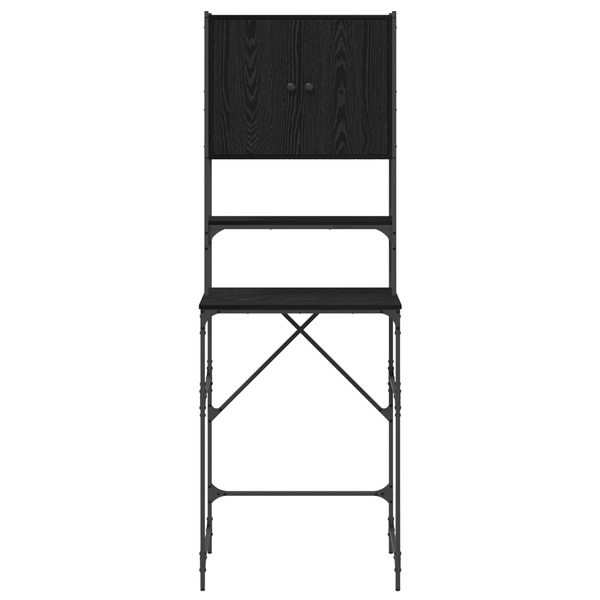 Waschmaschinenschrank Schwarz 68x48,5x194cm