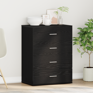 Sideboard Schwarz Eichenoptik 60 cm