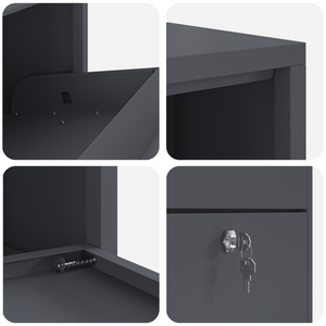 Paketbox mit Speicher Anthrazit Stahl