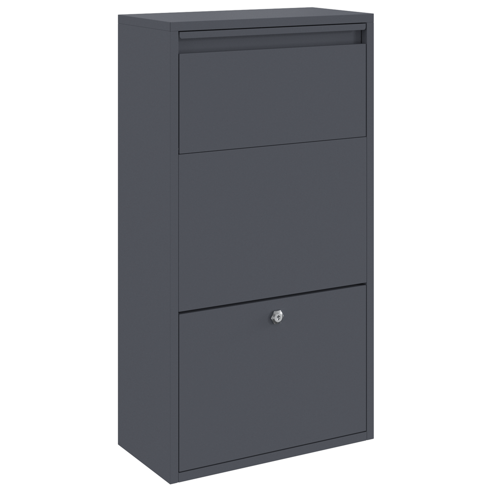Paketbox mit Speicher Anthrazit Stahl
