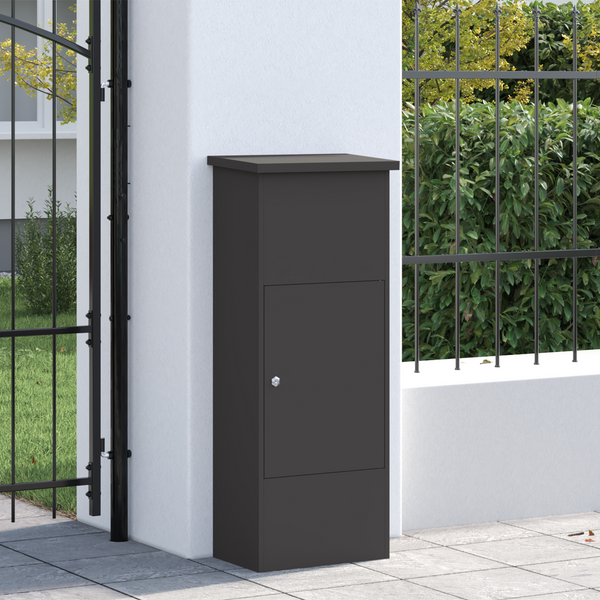 Paketbox mit Stauraum, Schwarz