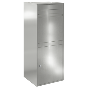 Paketbox Silber mit Tür 47,5x38x59cm