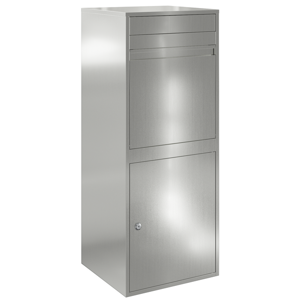 Paketbox Silber mit Tür 47,5x38x59cm