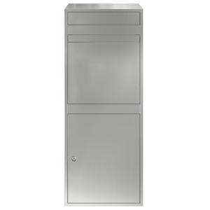 Paketbox Silber mit Tür 47,5x38x59cm