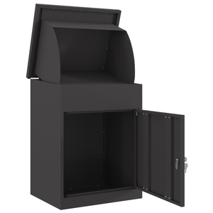 Paketbox mit Speicher, Schwarz, Stahl