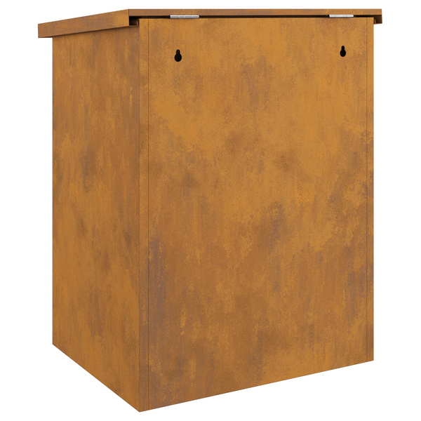 Paketbox mit Tür Rostoptik