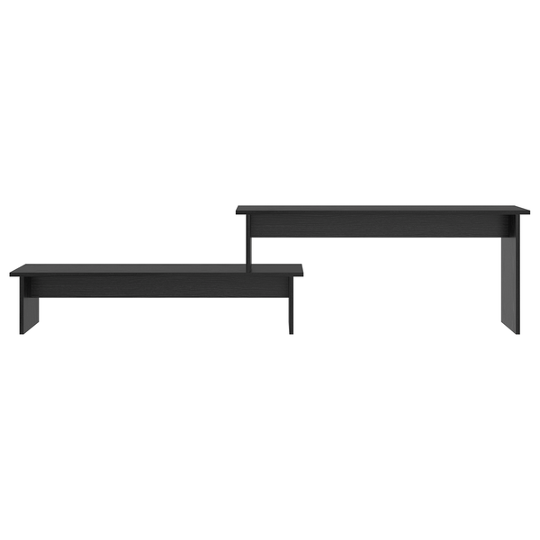 TV-Schrank Set Schwarz Eichen-Optik 180cm