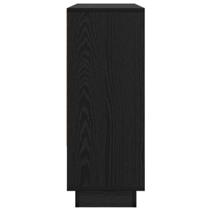 Sideboard Schwarz Eichenoptik 97 cm