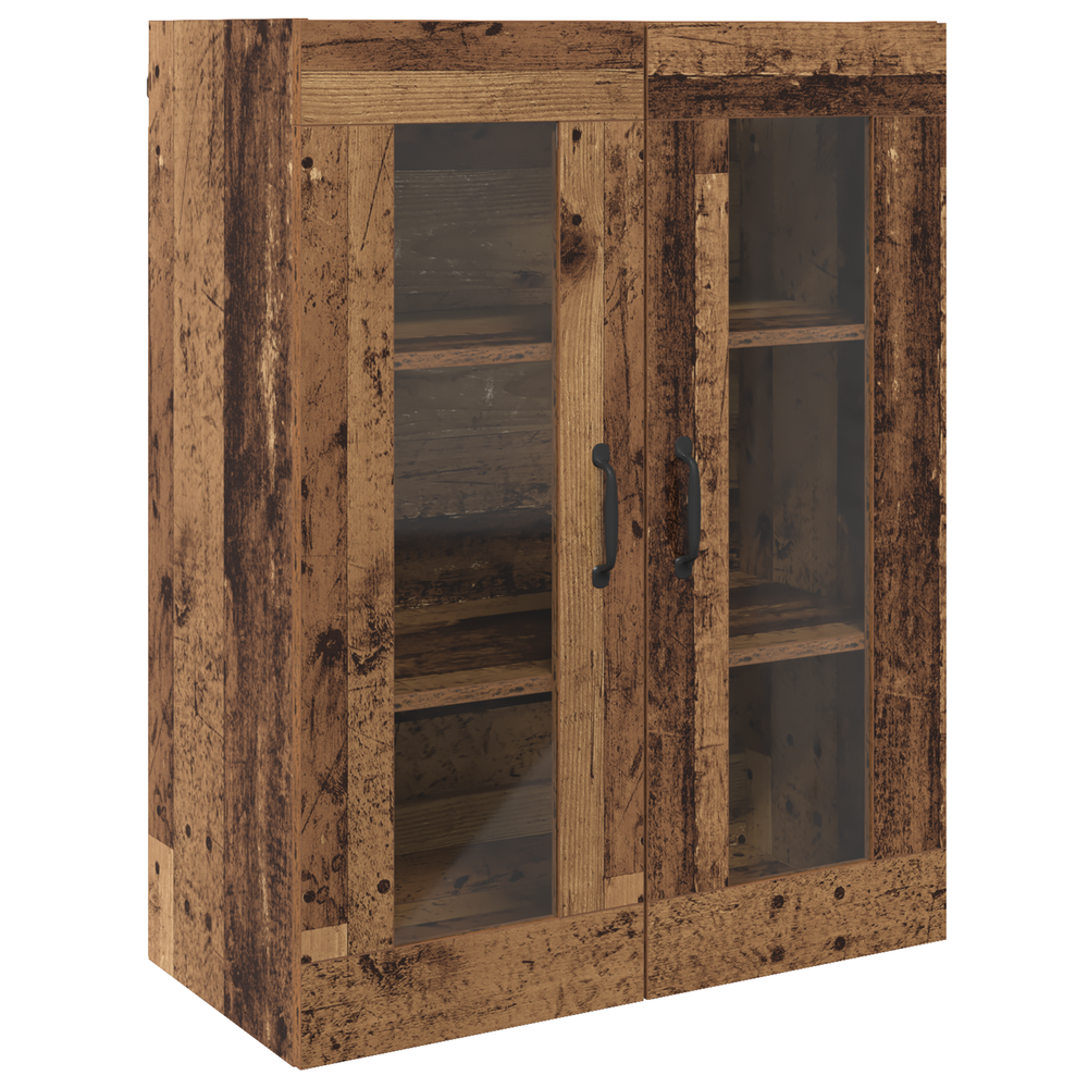 Wandmontierter Hängeschrank Altholz 69,5x34x90cm