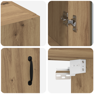 Wandschrank Artisan Eiche 69,5x34x90cm