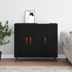 Schwarzes Sideboard Eichen-Optik