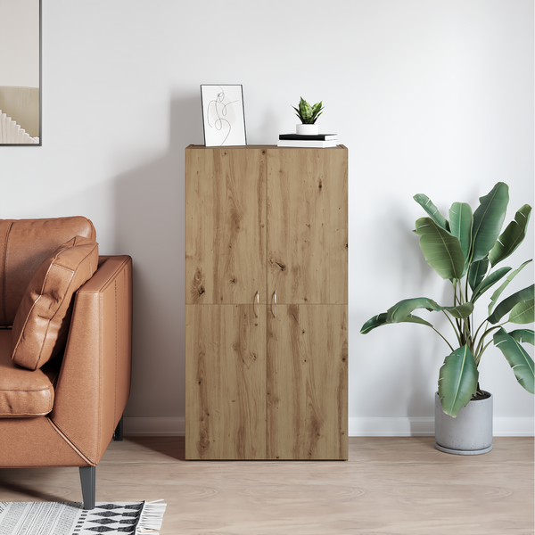 Büroschrank mit Regal Altholz