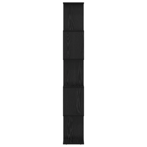 Bücherregal Schwarz Eichen-Optik 161cm