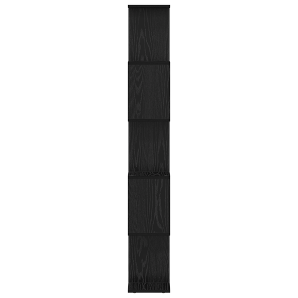 Bücherregal Schwarz Eichen-Optik 161cm