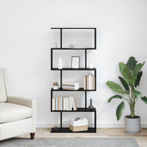 Bücherregal Schwarz Eichen-Optik 161cm
