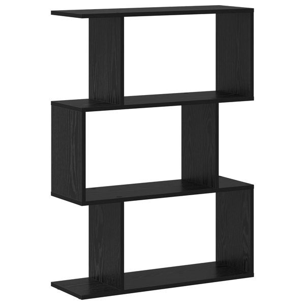 Bücherregal Schwarz Eiche 70x24x97 cm