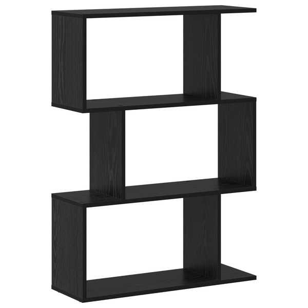 Bücherregal Schwarz Eiche 70x24x97 cm