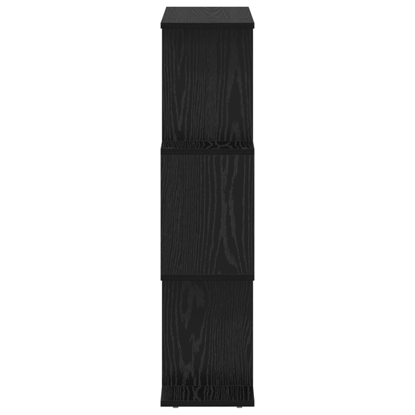 Bücherregal Schwarz Eiche 70x24x97 cm