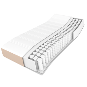 Boxspringbett Matratze Cappuccino-Braun 180x200 cm Kunstleder