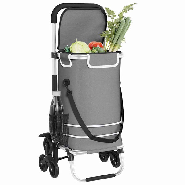 Einkaufswagen Grau Oxford-stoff